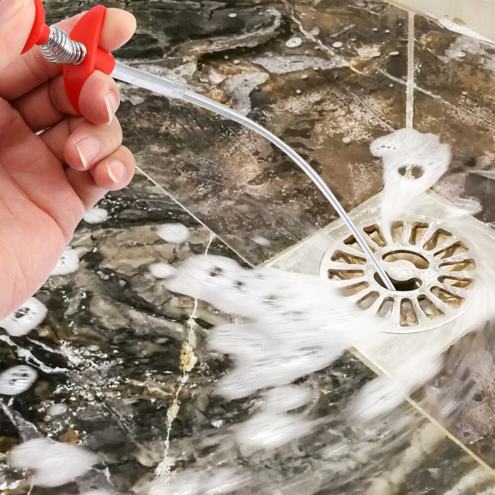 6 Pcs Flexible Grabber Tool Hose Pickup Reaching Assist Tool for Drains Toilet