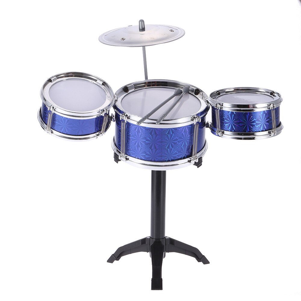 Kinderen Kids Desktop Drum Set 3 Drums Muziekinstrument Speelgoed Met Kleine Cimbaal Drum Sticks: Default Title