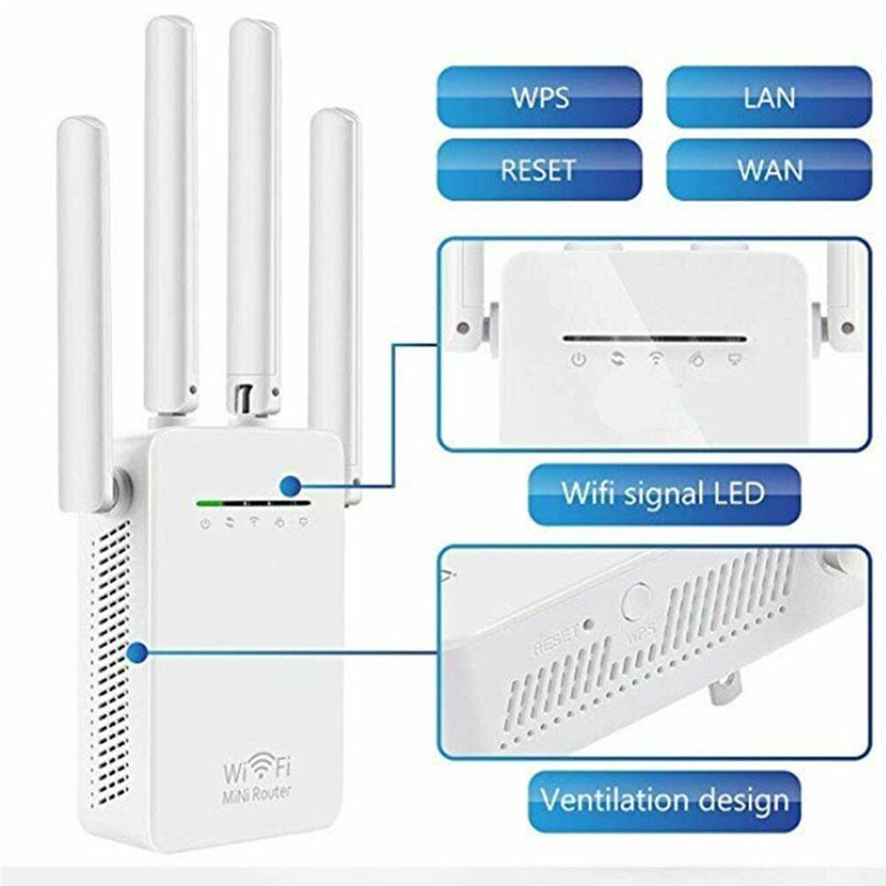 WR09 network repeater four antenna wifi signal amplifier extender 300M Repeater router S3Y2