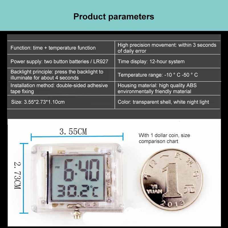 Car dashboard hot sale digital watch