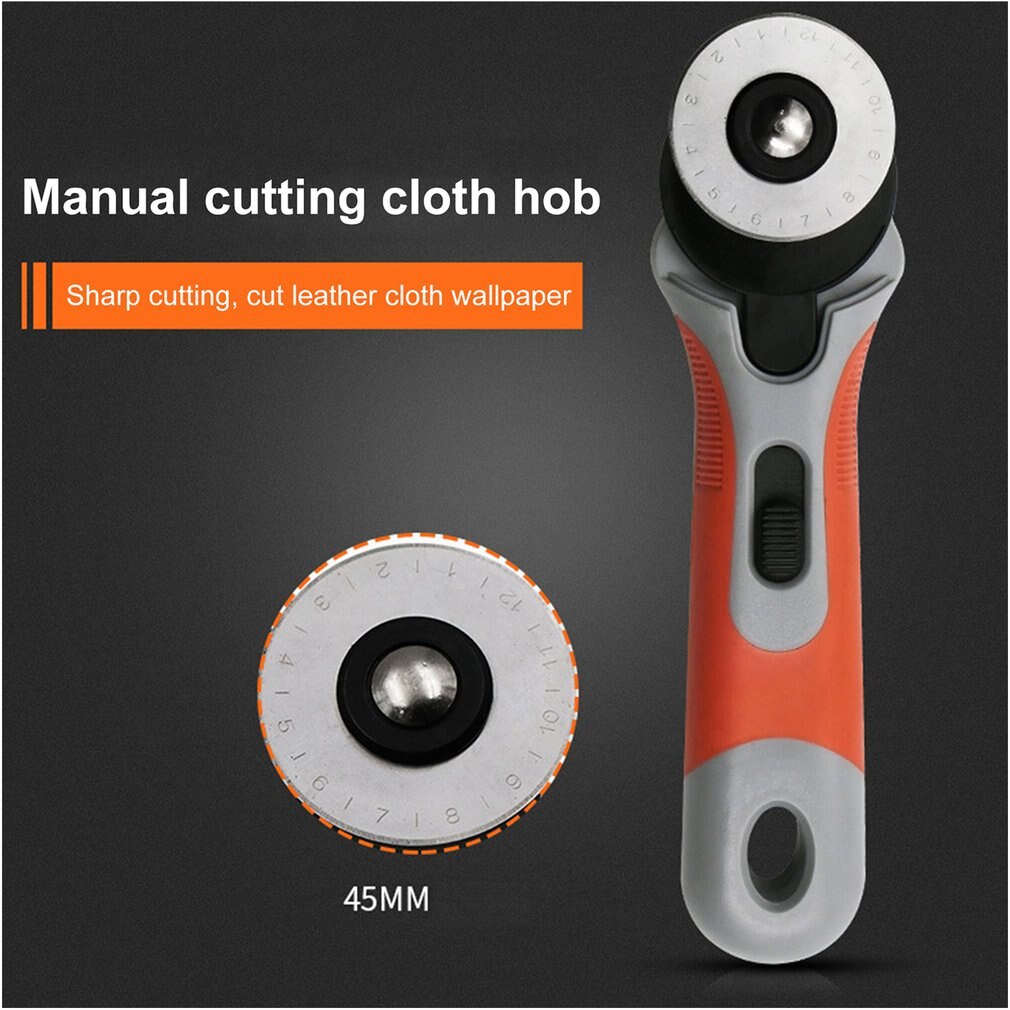 45mm Rotary Cutter Set Blades Fabric Circular Quilting Cutting Patchwork Leathercraft Sewing Tool Quilter Leather Cutter