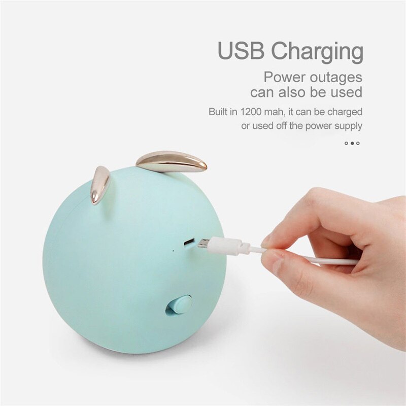 Niedliches nachtlicht in form eines rehs oder hasen, kinderzimmerlampe für kinder und babys, stufenlos berührungsempfindlich, usb-wiederaufladbar, tischlampe, heimdekoration, ornamente
