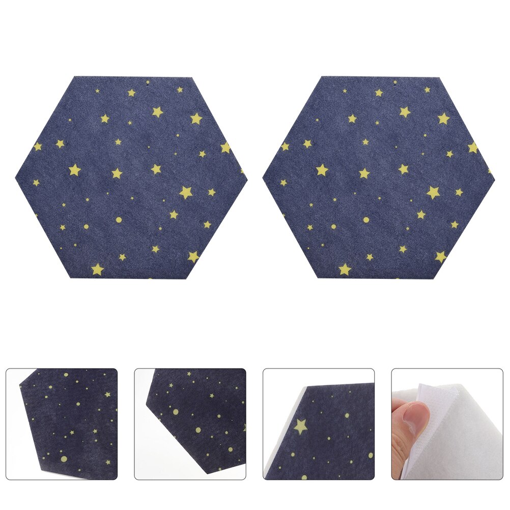 2Pcs Felt Board Wall Sticker Household Wall Message Board Bulletin Board: Default Title