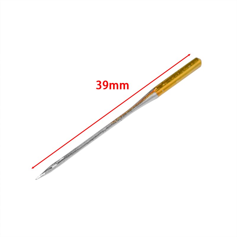 Machine à coudre régulière, aiguille à bille, longueur 39mm, en acier doré, 50pcs No.14, pour chanteuse