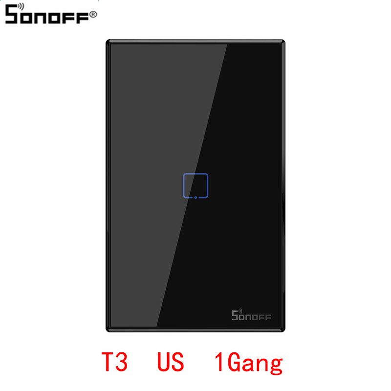 Sonoff  t3 tx wifi smart switche med 1/2/3 bander wifi switch foralexa google home home automation eu / uk / us: Us  1 bande