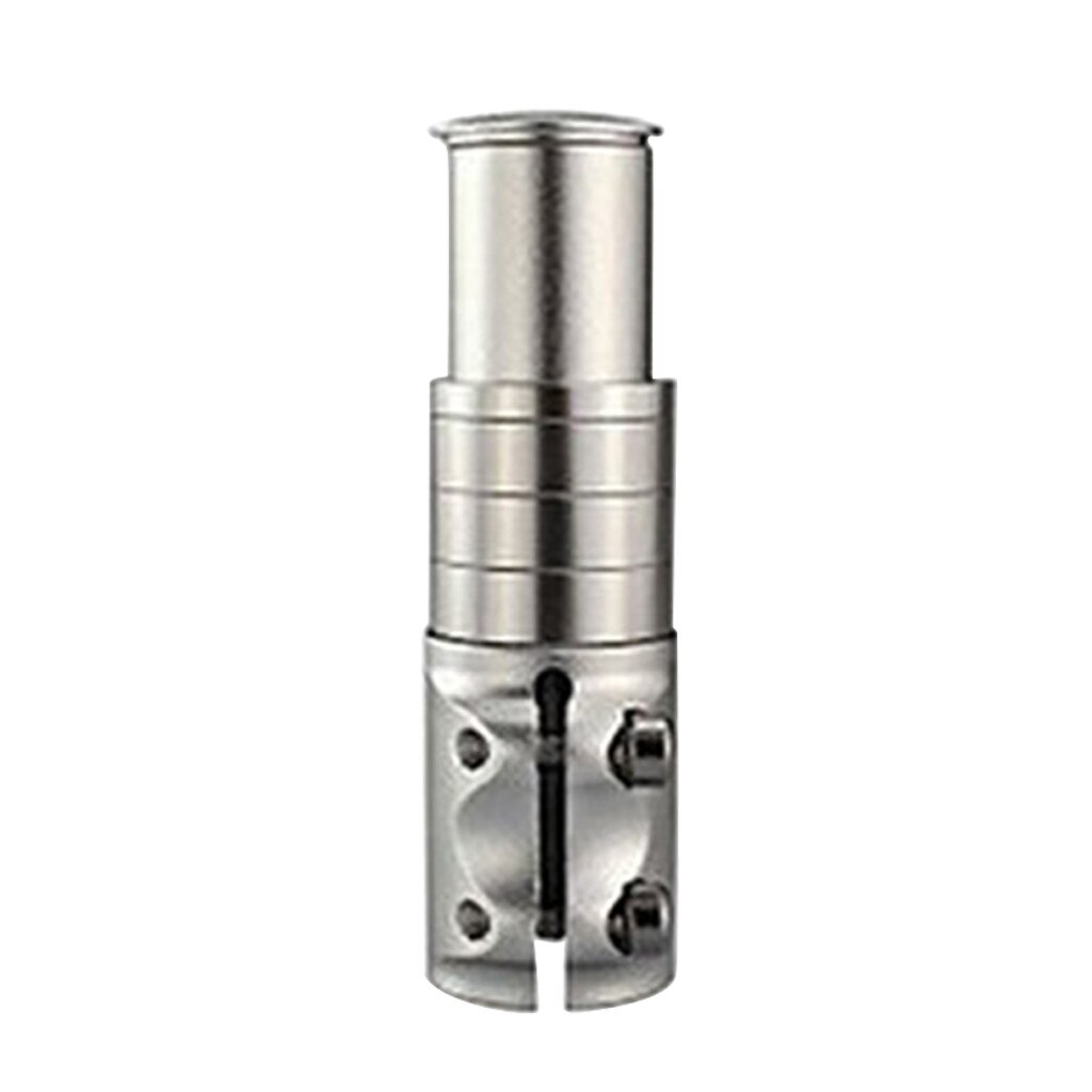 #40 Fiets Stuur Vorkbuis Riser Rise Up Extender Extension Heads Up Zwarte Fiets Adapter Duurzaam Mtb Mountain Fietsen deel: Silver