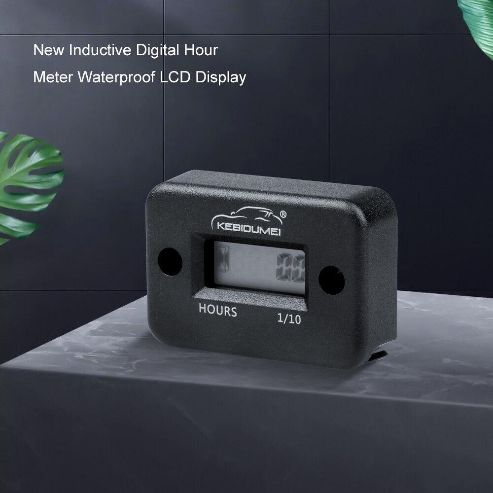 Motorcycle Hour Meter With Battery Timer Cafe Racer Digital Counter Moto Jet Ski Timer Accumulator Digital Working Gauge Tools