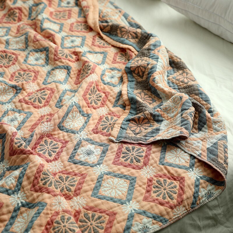 Katoen Vier Lagen Dik Gaas Handdoek Deken Sofa Cover Soft Trooster Lente En Zomer Dikke Vel Boho Sprei