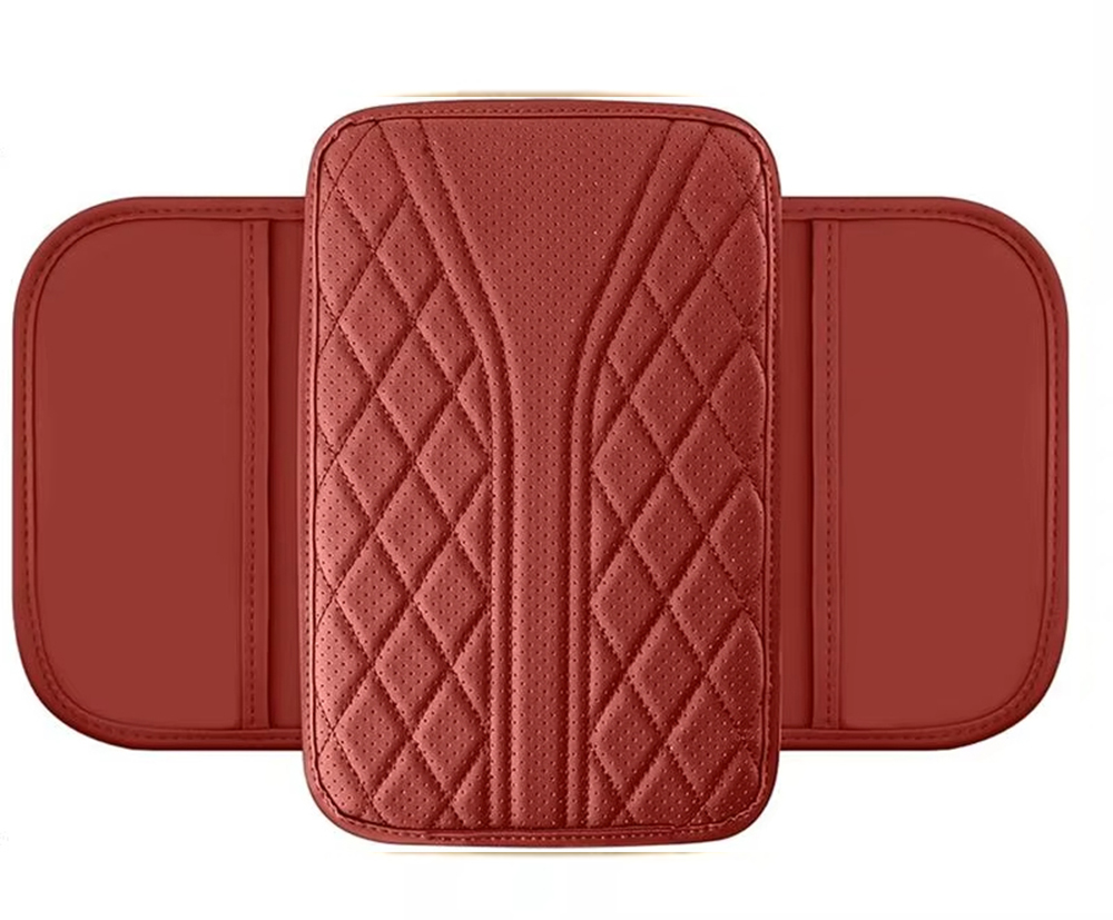 Auto middenconsolehoes, auto middenconsolepad, zachte middenconsoleverhogingspad voor auto en suv: Rood