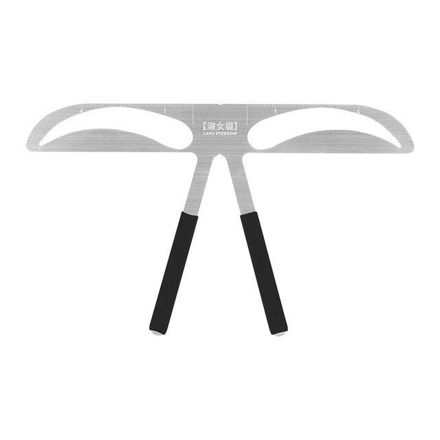 Plantilla de Metal para dar forma a tatuajes, regla de equilibrio de cejas, Microblading, necesidades para maestros del bordado y tatuaje de cejas, 1 ud.: Lady eyebrow