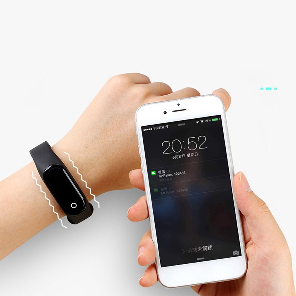 M4 Smart Band 4 Fitness Tracker Horloge Sport Armband Hartslag Bloeddruk Smartband Monitor Gezondheid Polsband