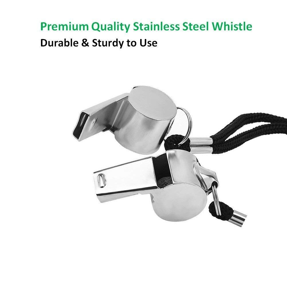 Metal Whistle Referee Sport Rugby Party Training School Soccer Football Basketball Cheerleaders Cheer Steel With Rope A30814