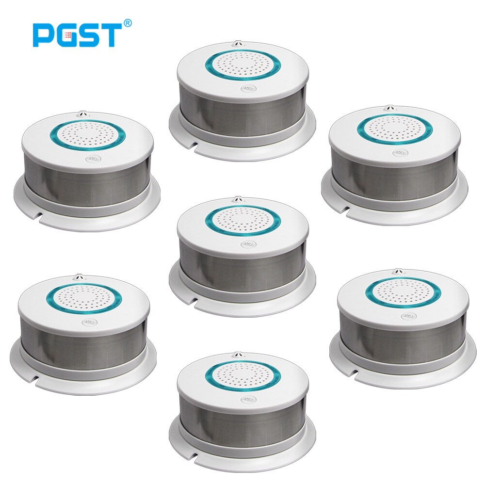PGST 438R Smoke Detector Fire Protection Sensitive Alarm Sensor Firefighters for 433MHz Alarm Home Security System