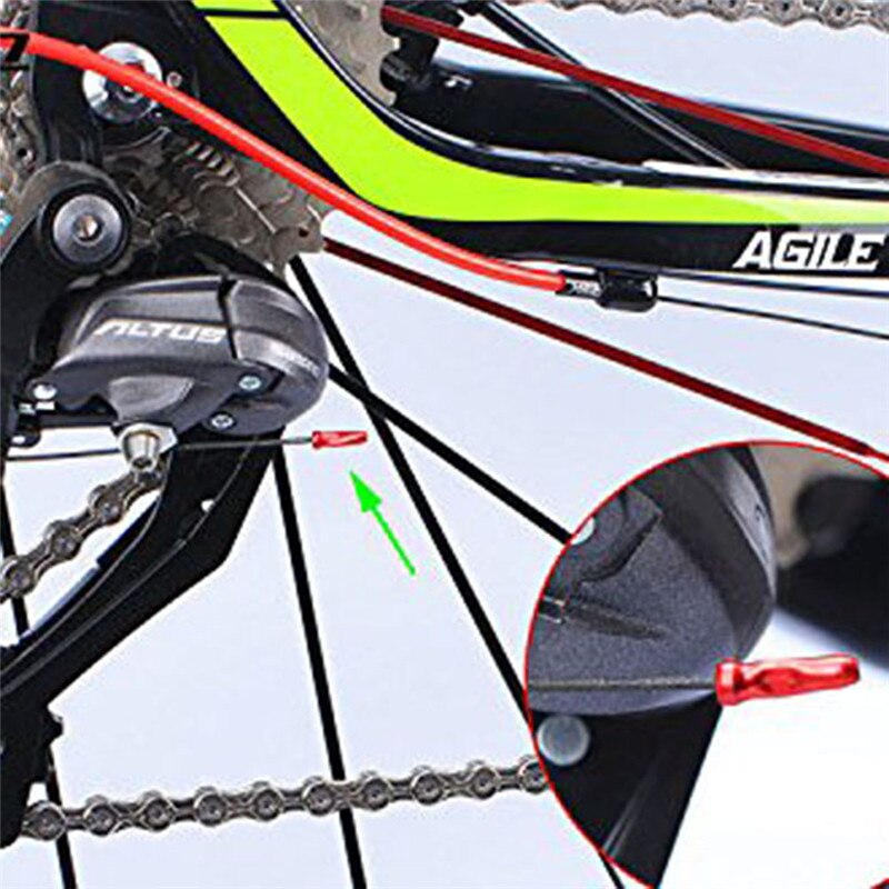 20Pcs Portable Durable Bike Brake Gear Cable Ferrule Cap Bicycle Inner Wire Alloy Crimps Nipple Cover#263841