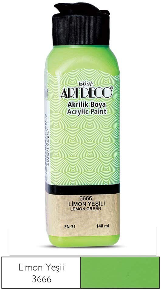 Artdeco farba akrylowa zielony kolor i odcienie