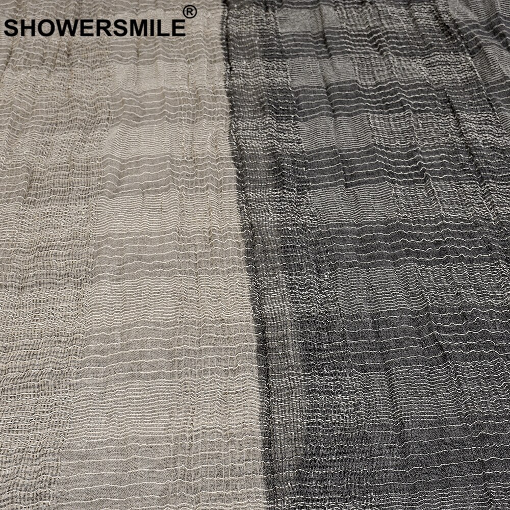 Showersmile Sjaal Mannen Herfst Winter Britse Stijl Mens Sjaals Patchwork Kaki Zwart Grijs Navy Mannelijke Sjaal 180Cm * 110cm