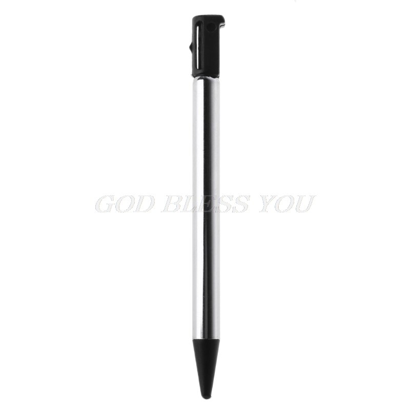 Bolígrafos cortos de estilo ajustable para Nintendo 3DS DS, lápiz táctil extensible,: Black