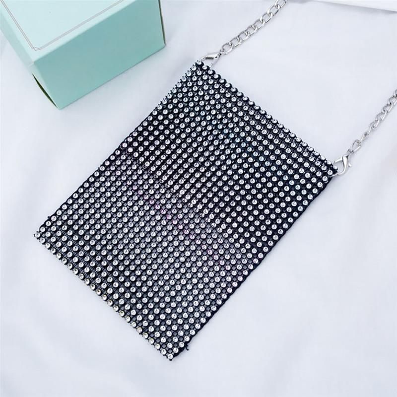 Fanspack Phone Bag Rhinestone Decor Crossbody Bag Satchel Bag Wallet Purse For Women Ladies Girls