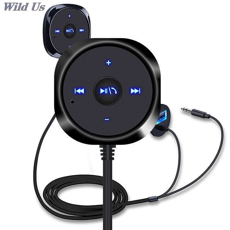 1 zestaw mini bezprzewodowy Bluetooth audio nadajnik-odbiornik stereofoniczny głośnomówiący darmowa muzyka adapter z AUX na zewnątrz dla głośników samochodowe stereofoniczny