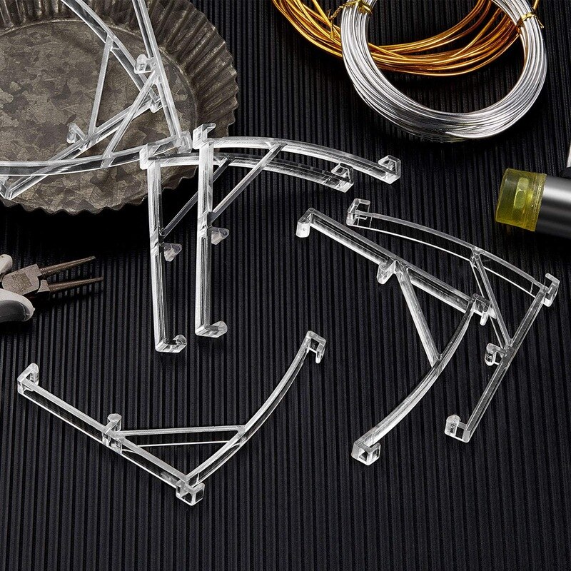 Valance Clips Plastic Vertical Blinds Brackets 3.5 Inch Vertical Blinds Clear for Blinds Parts Accessory Components