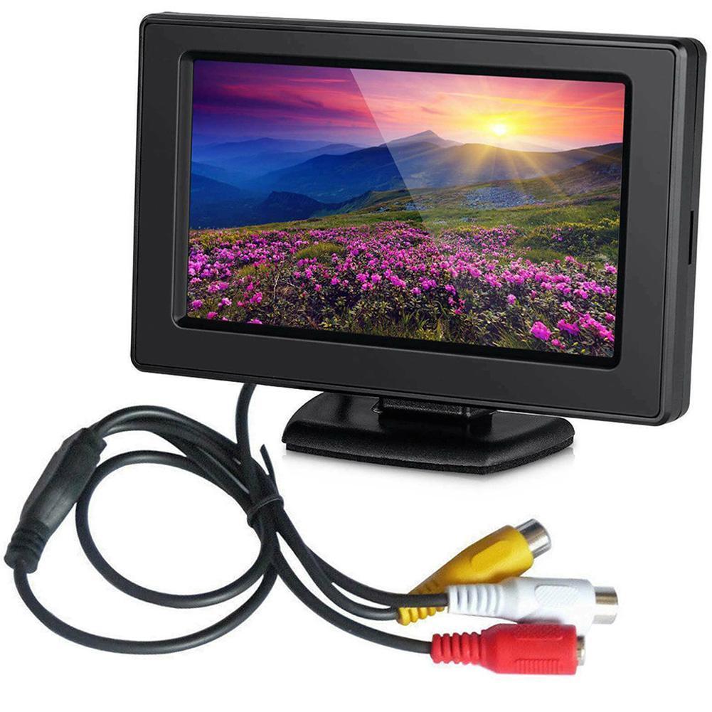 4.3″ Digital TFT LCD Monitor Car Rear View Reversing Night Monitor Parking Car Monitor Kit Vision HD Camera Z9N5