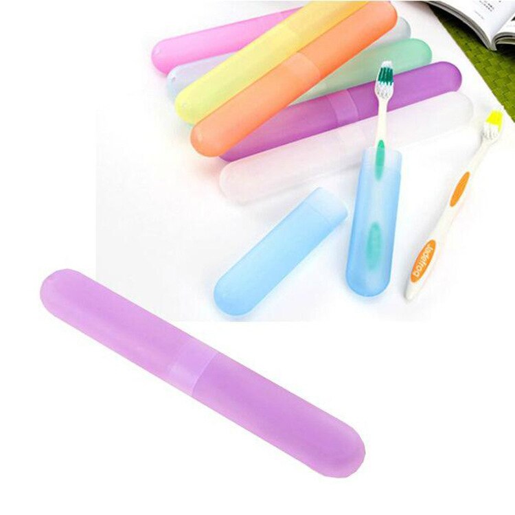 Matkatarvikkeet kannettavat hammasharjapidikkeet pölytiivis harjarasia suojaava kansi pitkä kotelo karkinvärinen