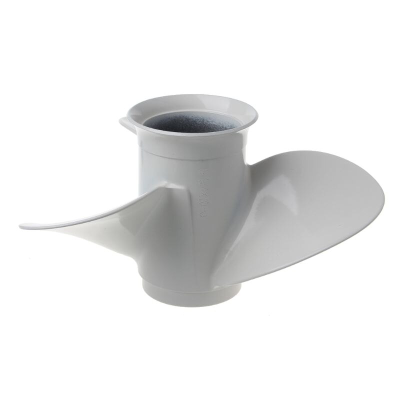 Boot Buitenboordmotor Propeller 9 1/4X10 Aluminium Voor Yamaha 9.9-15HP 63V-45945-00-EL Wit 3 Blades 8 Spline tand R-Rotatie