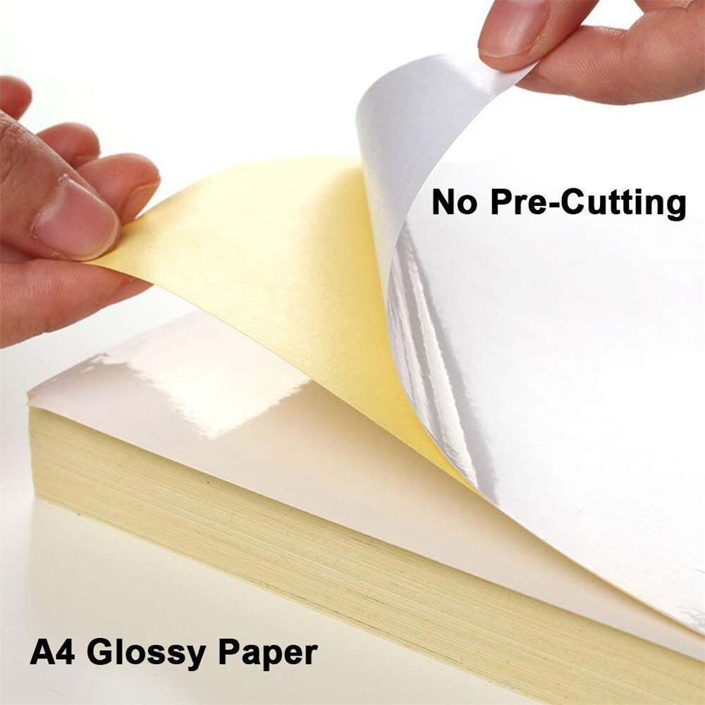 5 Sheets/Pack A4 Self Adhesive Label Paper Self Adhesive Sticker For Printer Address Labels Waterproof Gloss Matte