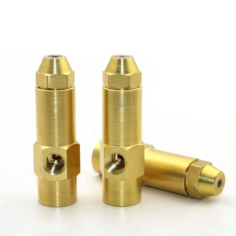 Brass Boiler Combustion Nozzle Waste Burner Oil Nozzle Gas Burner Siphon Air Atomizer Spray Head ignitor fuel accessories