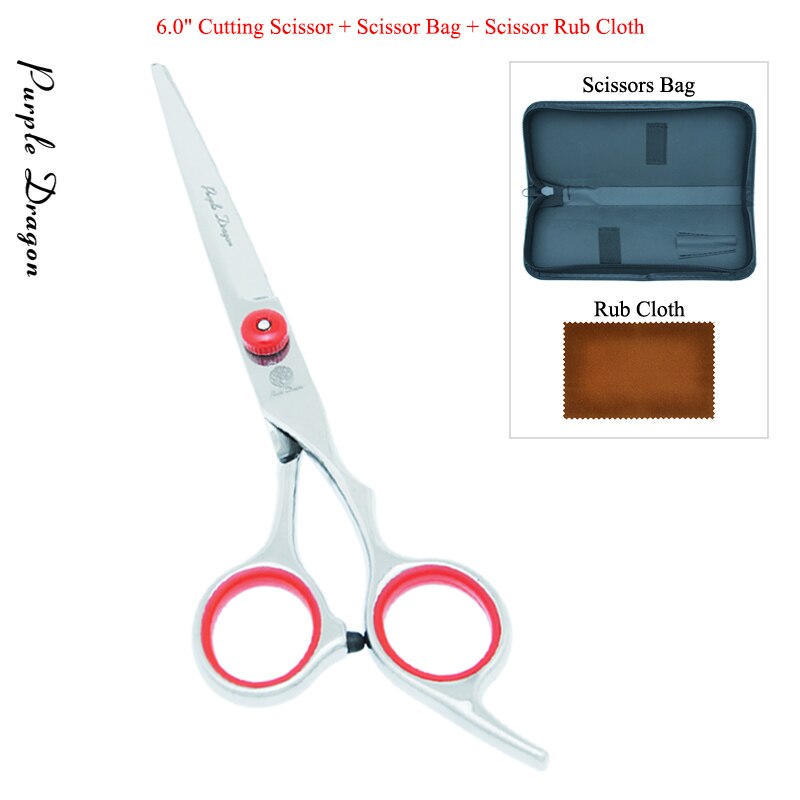 Purple Dragon 6.0" Dog Grooming Scissors Stainless Steel Pets Straight Curved Scissors Thinning Shears Dogs Hair Clippers B0001B: B0001B-02-60