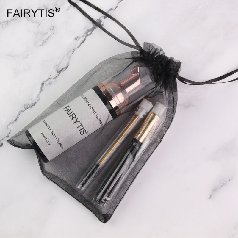 FAIRYTIS Eyelash Extension Shampoo Private Label Eye Lashes Foam Cleaner No Stimulation for Removing Eye Makeup