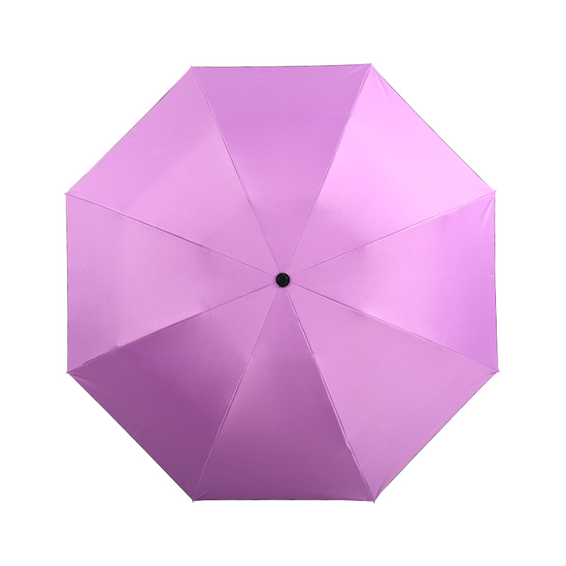 Reverse Fully-automatic Umbrella Rain Women Men Windproof 3Folding Black Coating Sun Umbrella Car Business Men Umbrellas: Purple