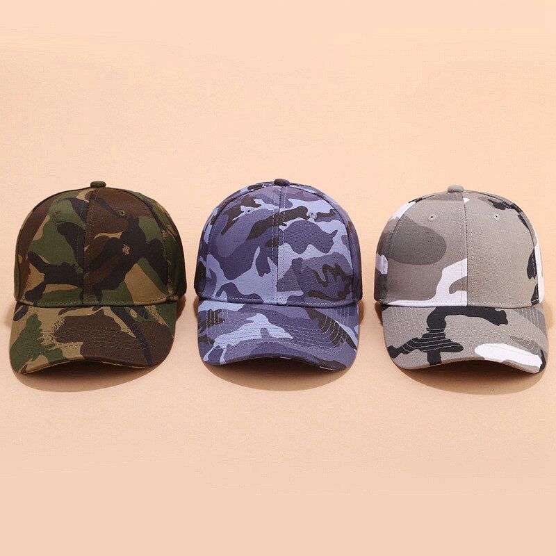 Baseball Cap Camouflage Adjustable Unisex Baseball Cap Sports Tennis Street Sun Hat