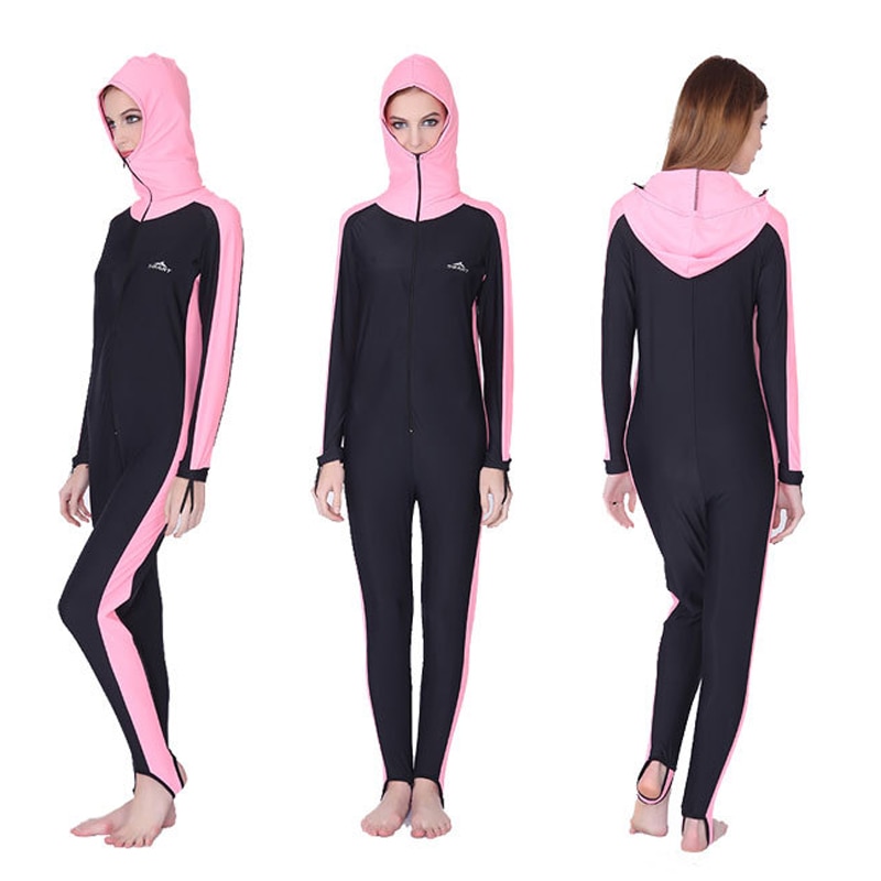 Sbart Con Cappuccio Donne Scuba Diving Suits Mute Maniche Lunghe Adulti Snorkeling Tute Surf Attrezzature 2017 CO