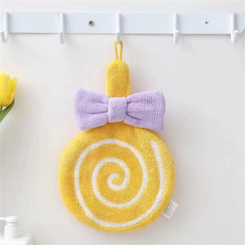 Cartoon Handdoek Zacht Absorberend Koraalfluweel Geborduurd Huidvriendelijke Microfiber Lolly Afveegdoek Voor Keukenbadkamer: 23 #