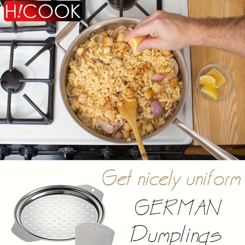 Couvercle de fabricant de Spaetzle en acier inoxydable avec grattoir, fabricant de nouilles aux œufs traditionnels allemands, Pot, passoire à Spaghetti