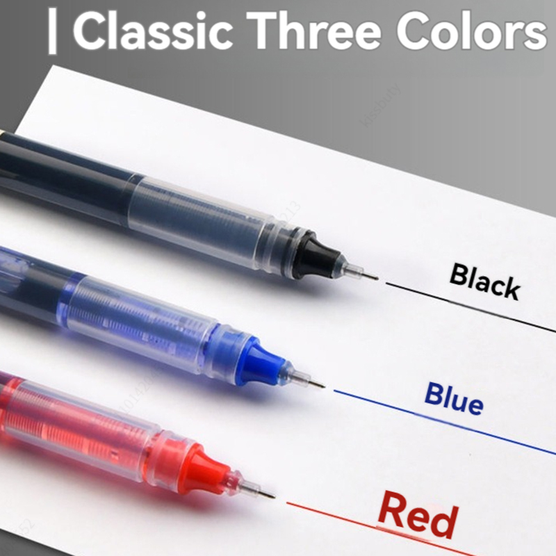 Set Pixuri Gel - 12 Buc - Vârf Scriere 0.5mm - Cerneală Uscare Rapidă - Negru, Roșu, Albastru și Culori