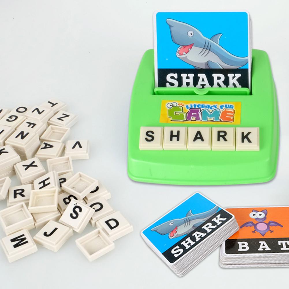 Educational Toys 1 Set Letter Game Machine Educational Hand-eye Coordination Alphabet Spelling Letter Game Toy for Kindergarten