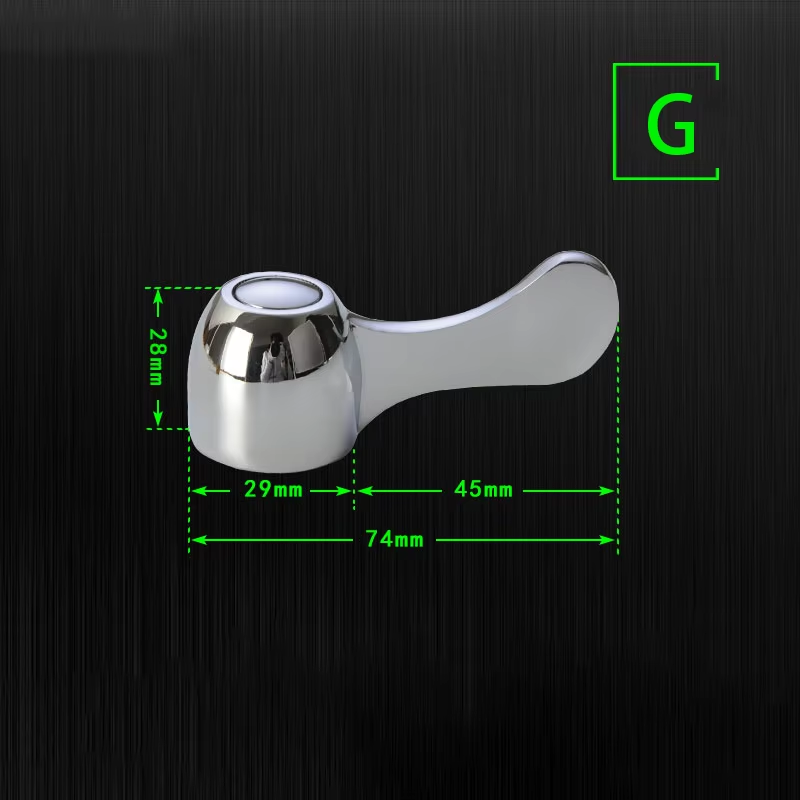 Cold Faucet Switch Handle Kitchen Bathroom Accessories Chrome Plated Shower Basin Handwheel Mixer Tap Spool Repair Parts: plum