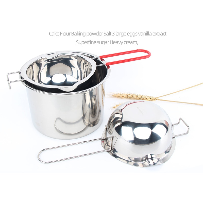 304 acier inoxydable Double chaudière Pots avec boîte chocolat fondant Pot lait bol beurre bonbons plus pâtisserie outils de cuisson