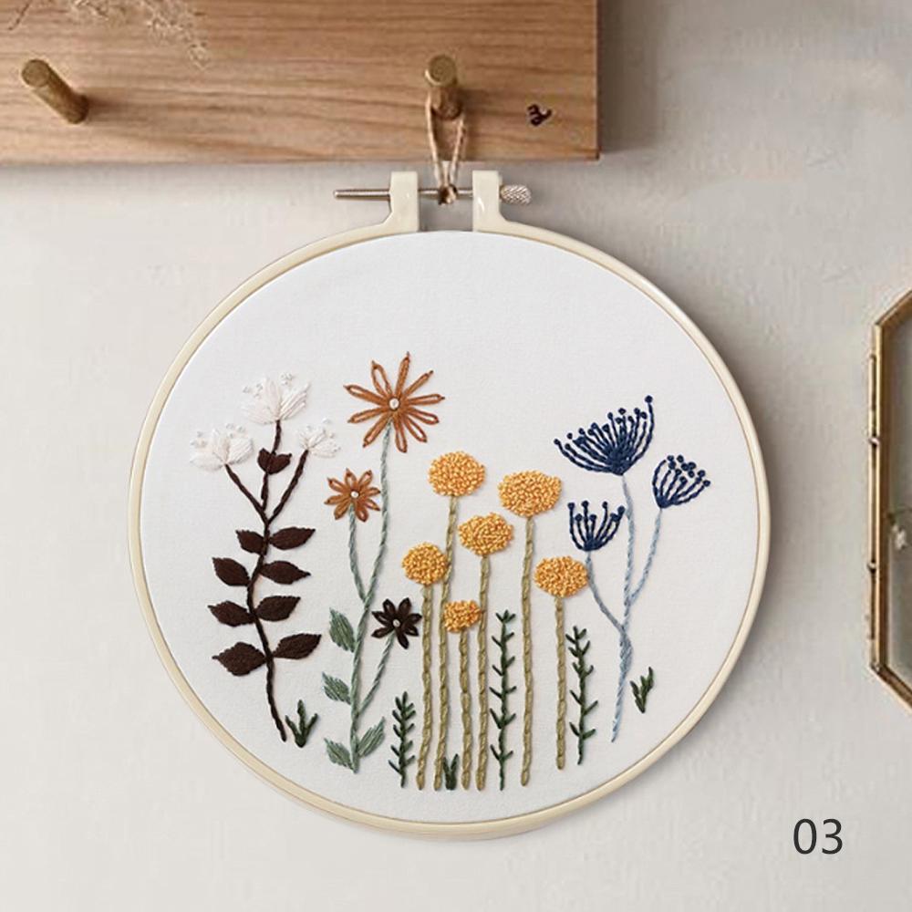 Flowers Patterns DIY Cross Stitch Kits Handmade Crafts Sewing Supplies 3D European Embroidery Materials Package Needlework Set: 03