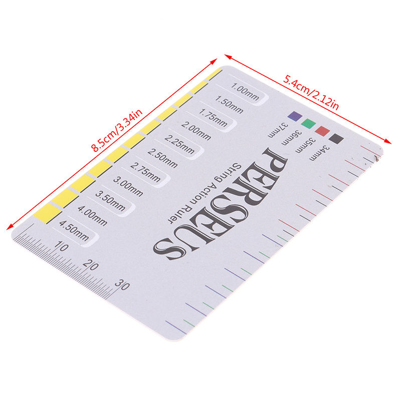 Gitaar Accessoires Gauge Liniaal Elektrische Gitaar Gereedschap Voor Snaarinstrumenten: WHITE