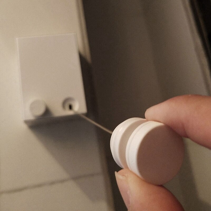 Tendedero Invisible sin perforaciones, tendedero telescópico automático montado en la pared para interiores, Hotel, acero inoxidable, balcón