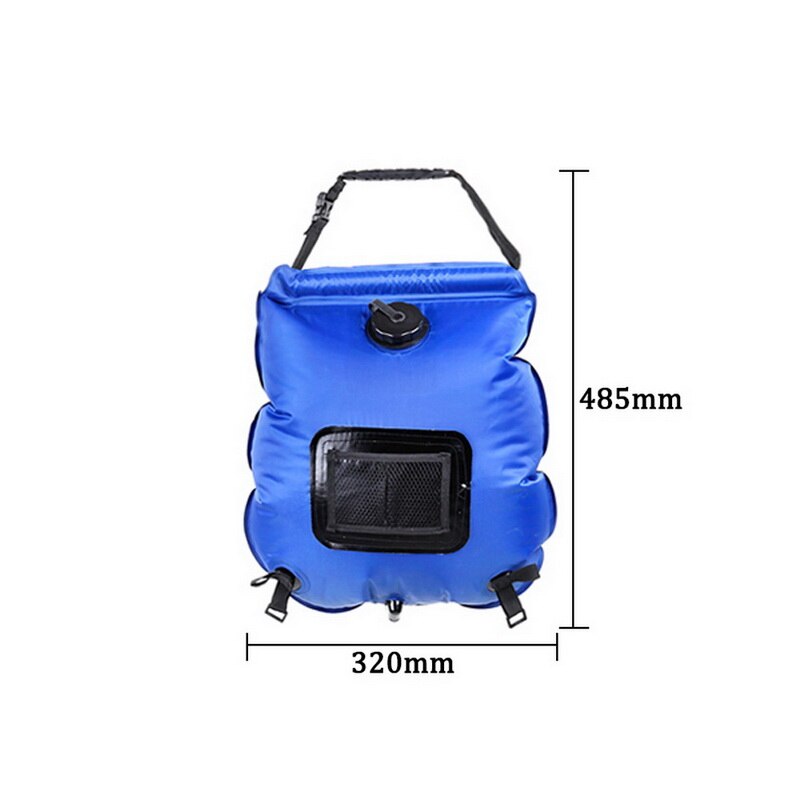 20L Outdoor Water Bag Leak Proof Solar Power Shower Bag Portable Camping Shower Bags Outdoor Accessories