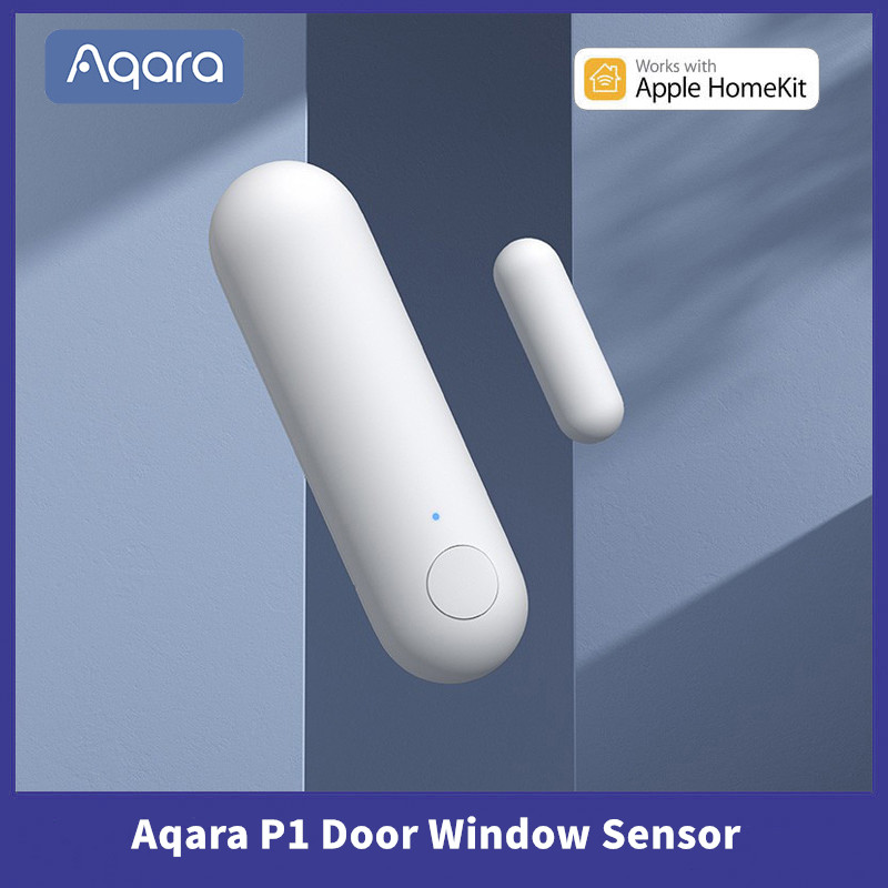 Aqara-Sensor de puerta y ventana Zigbee, conexión inalámbrica, Mini Sensor de puerta que funciona con la aplicación Mi Home para Xiaomi Smart Home: Gris