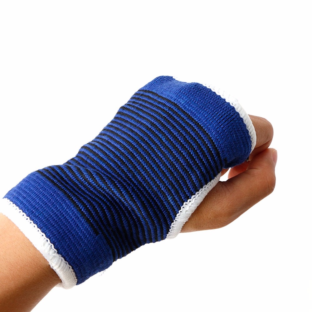 2pcs Palm Wrist Hand Support Glove Elastic Brace Sleeve Sports Bandage Gym Wrap