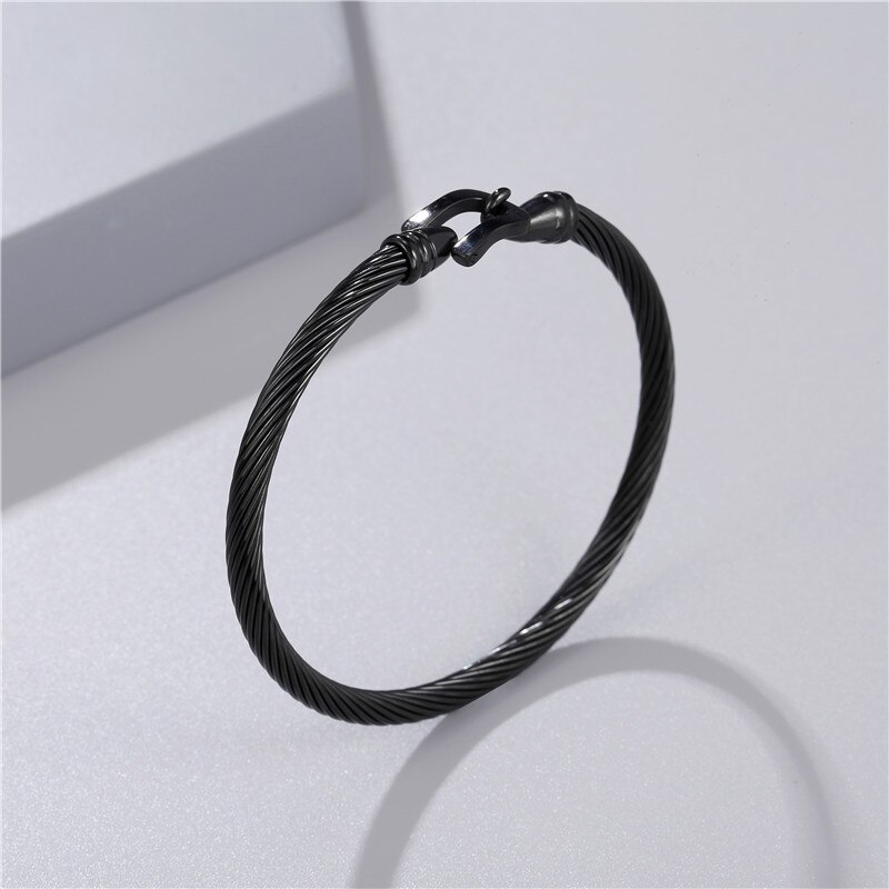 Brand Mens Opening Bracelet Stainless Steel Bracelet Hip Hop Jewelry Bracelets In Bulk: BK