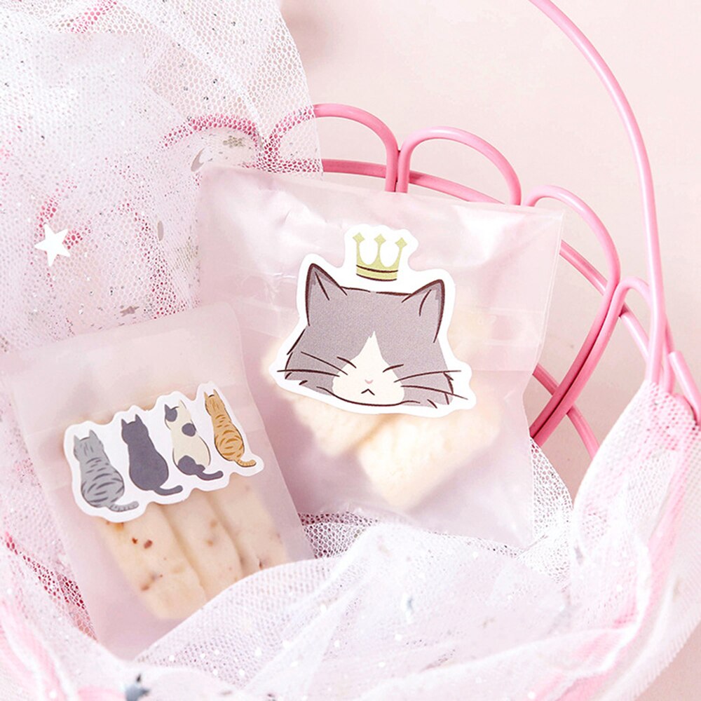 Kawaii 45 stks/partij Creatieve Schattige Liefhebbers Kat Kitty Mini Papier Sticker Decoratie DIY Album Dagboek Scrapbooking Label Sticker School