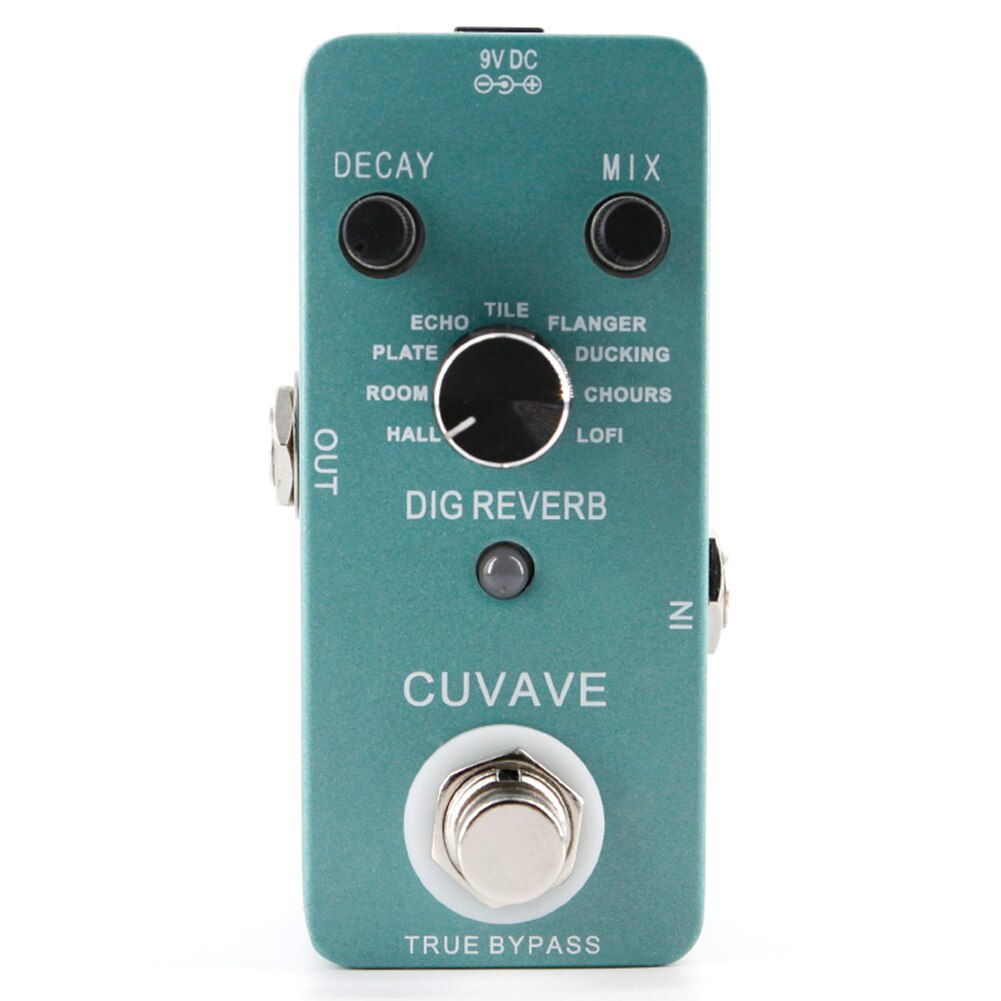 Cuvave Mini Digital Reverb Guitar Effect Pedal 9 R... – Vicedeal