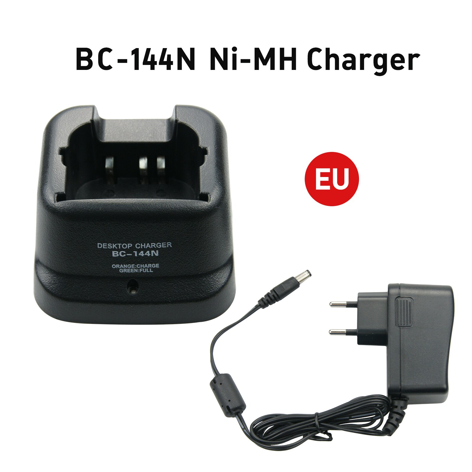 BC-144N desktop Caricatore Rapido per Icom BP-209N BP-210N IC-A6 IC-A24 IC-F4GT IC-F30GT IC-F11: EU spina